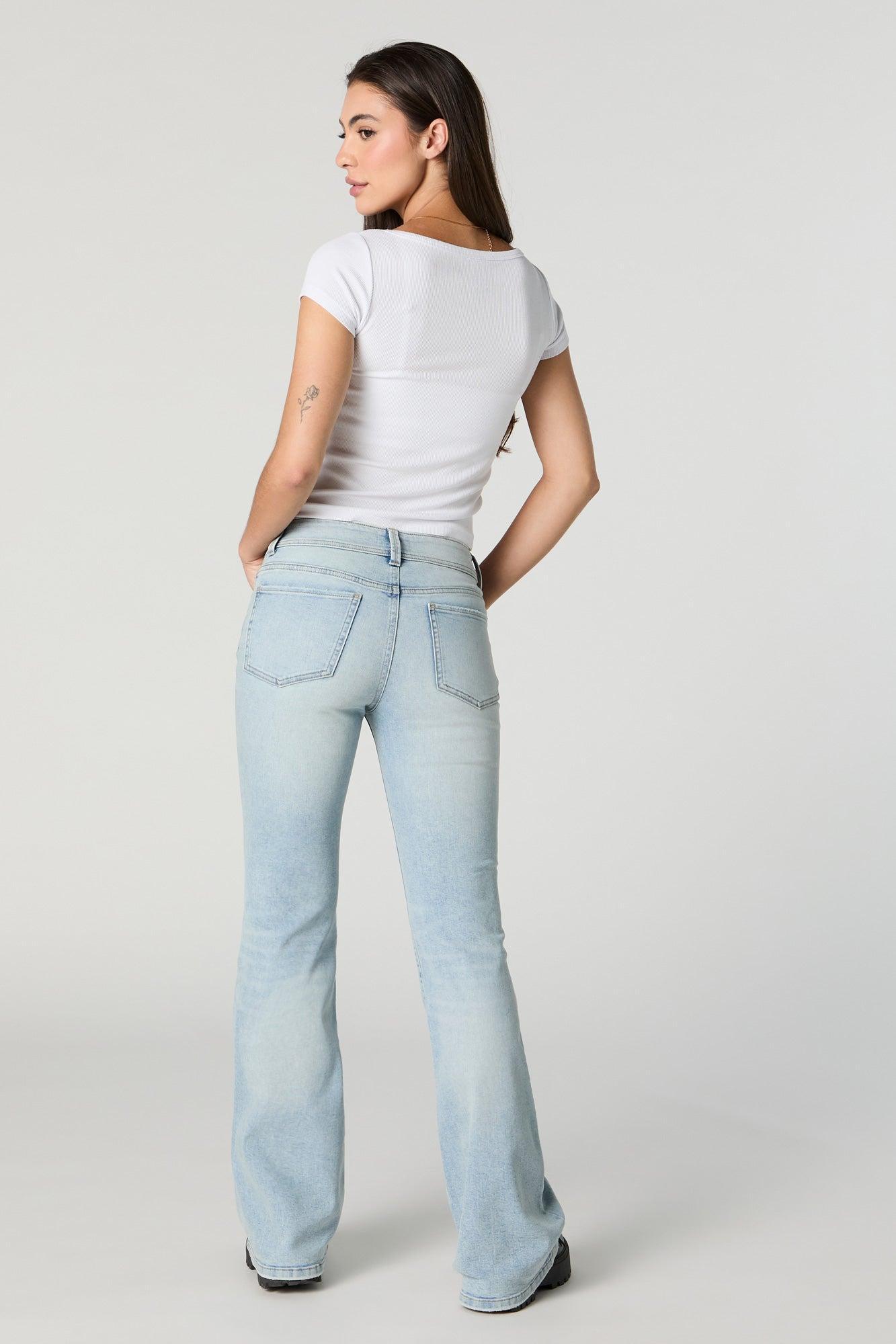 Austin Light Vintage Wash Low-Rise Flare Jean Female Product Image