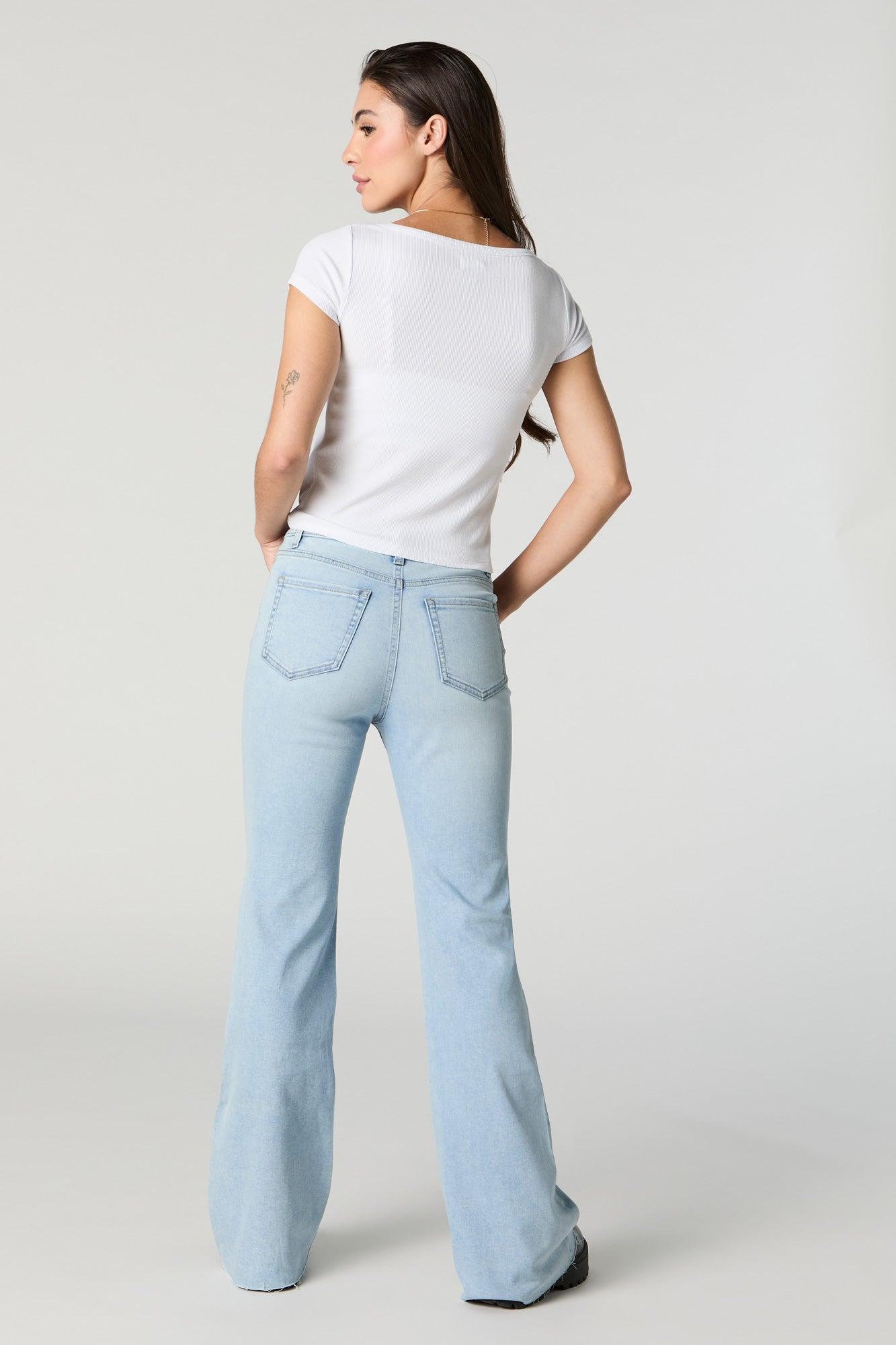 Austin Light Vintage Wash High-Rise Flare Jean Female Product Image