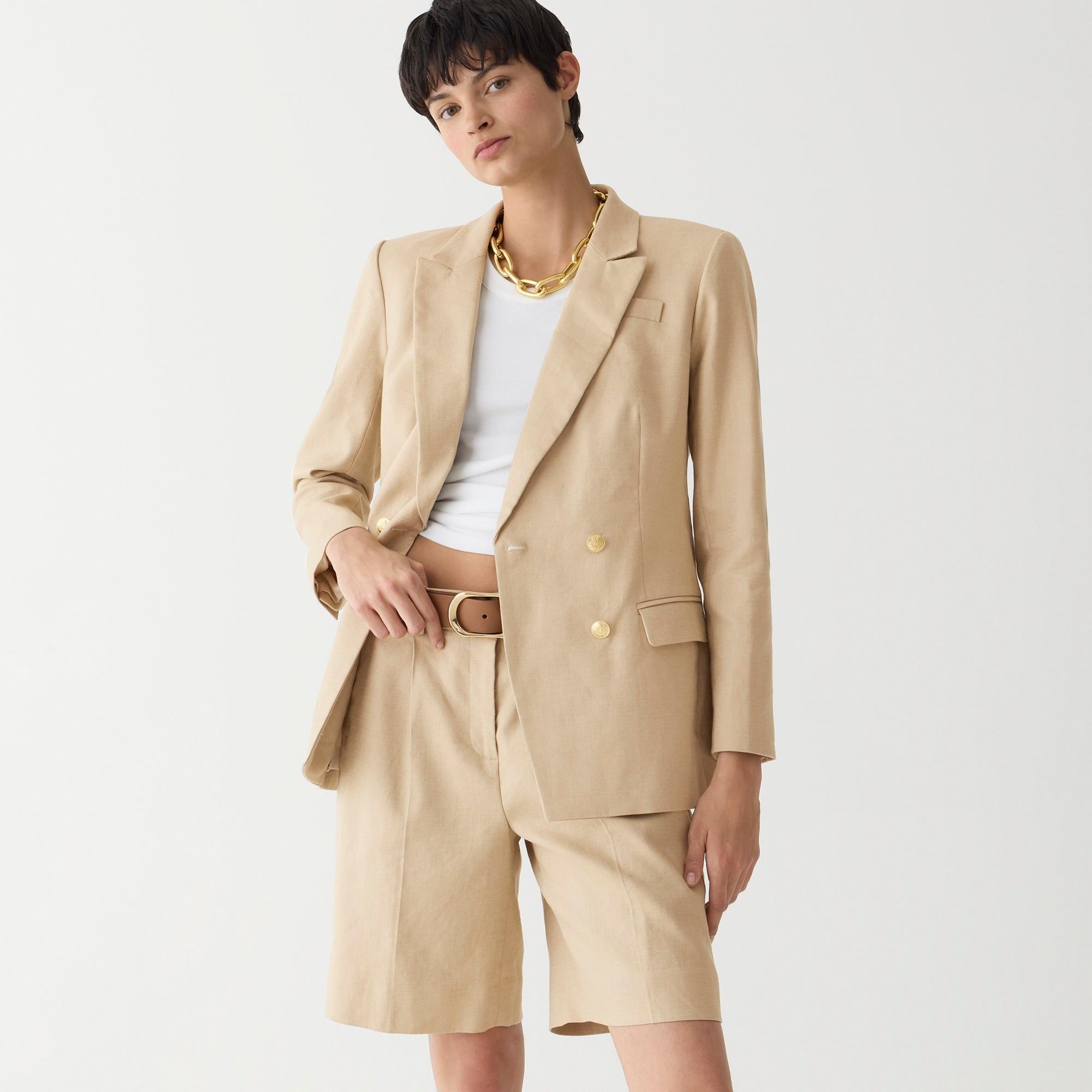 Greta blazer in stretch linen blend Product Image