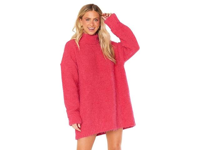 Show Me Your Mumu Timmy Tunic Sweater Rose Knit) Women's Clothing Product Image