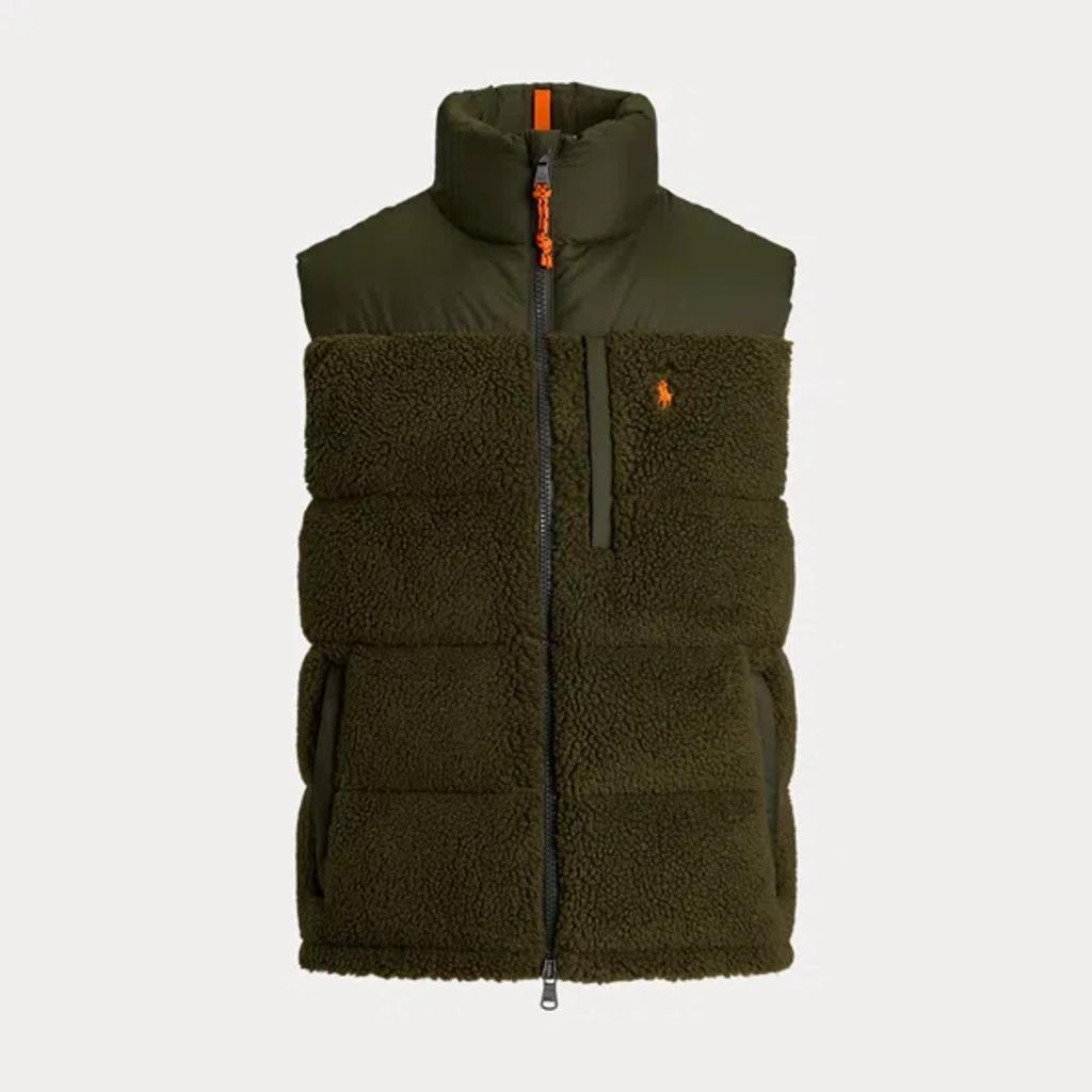 The Gorham Hybrid Down Gilet In Green Product Image