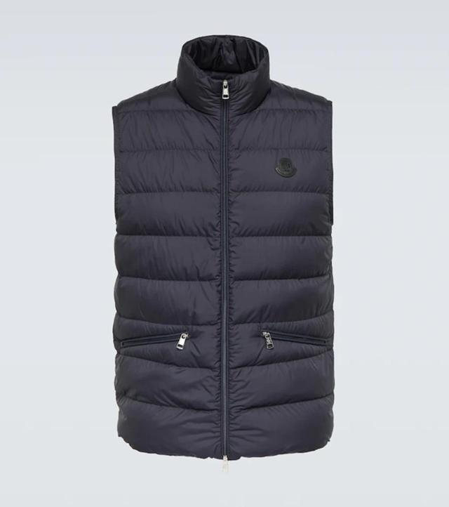 MONCLER Treompan Quilted Down Gilet In Blue Product Image