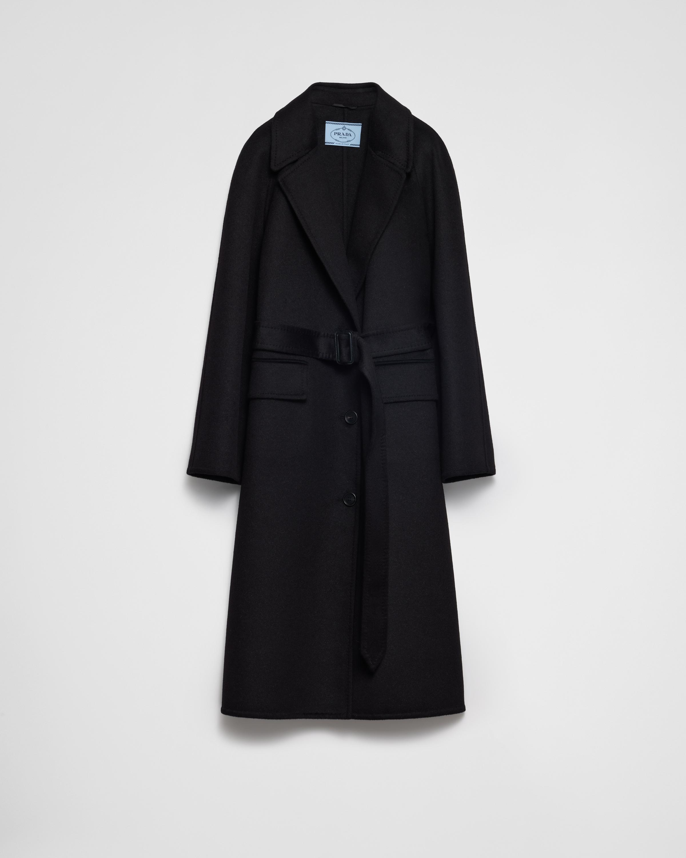 Single-breasted cashgora coat Product Image