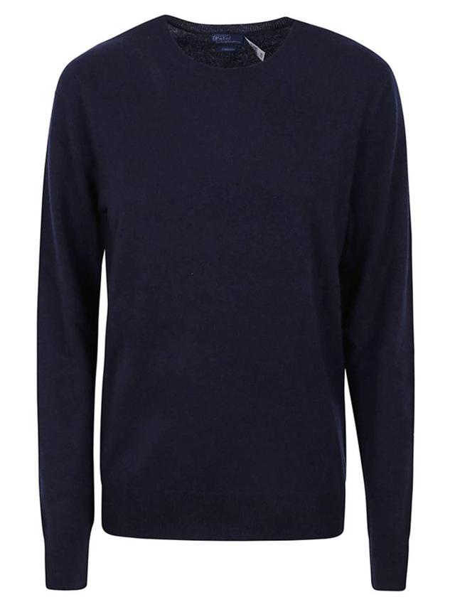 POLO RALPH LAUREN Crewneck Long In Azul Oscuro Product Image