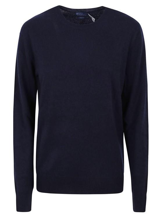 POLO RALPH LAUREN Crewneck Long In Azul Oscuro Product Image