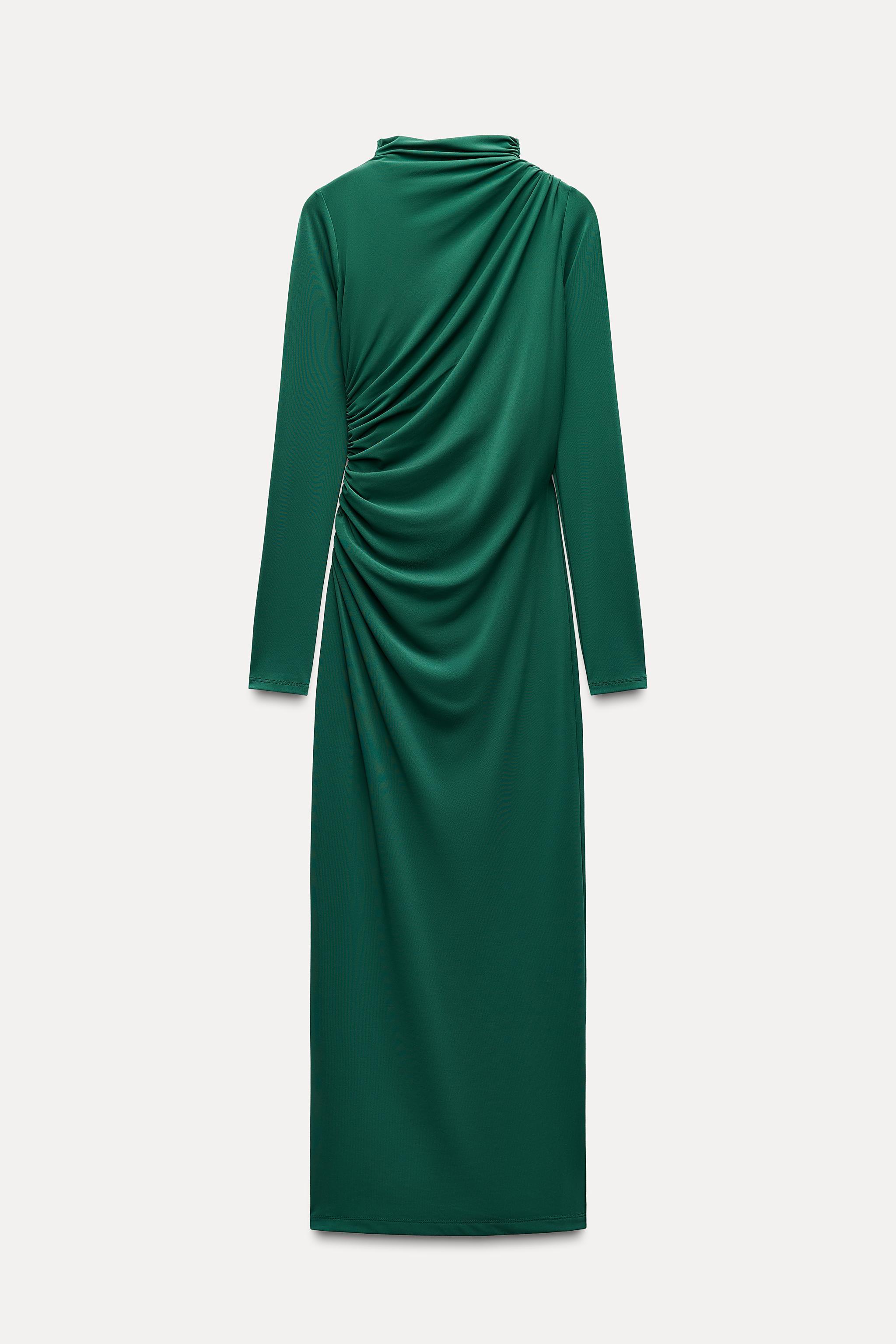 DRAPED MIDI DRESS Product Image