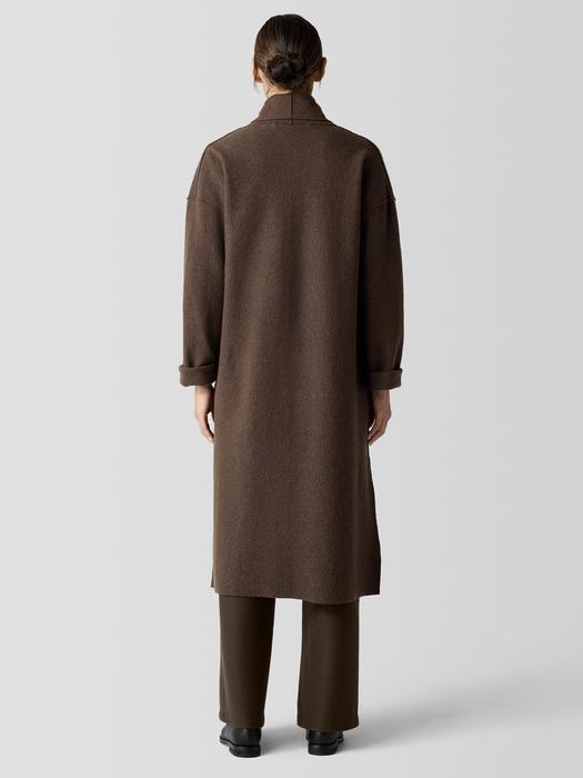 Lightweight Boiled Wool Icon Coat in Regenerative Wool Product Image