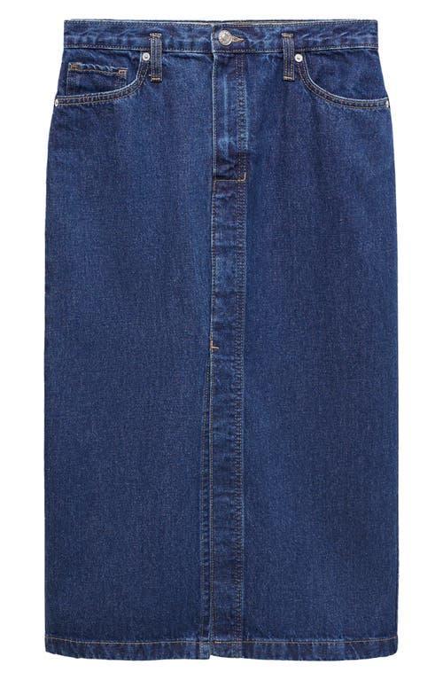 MANGO Denim Midi Skirt Product Image