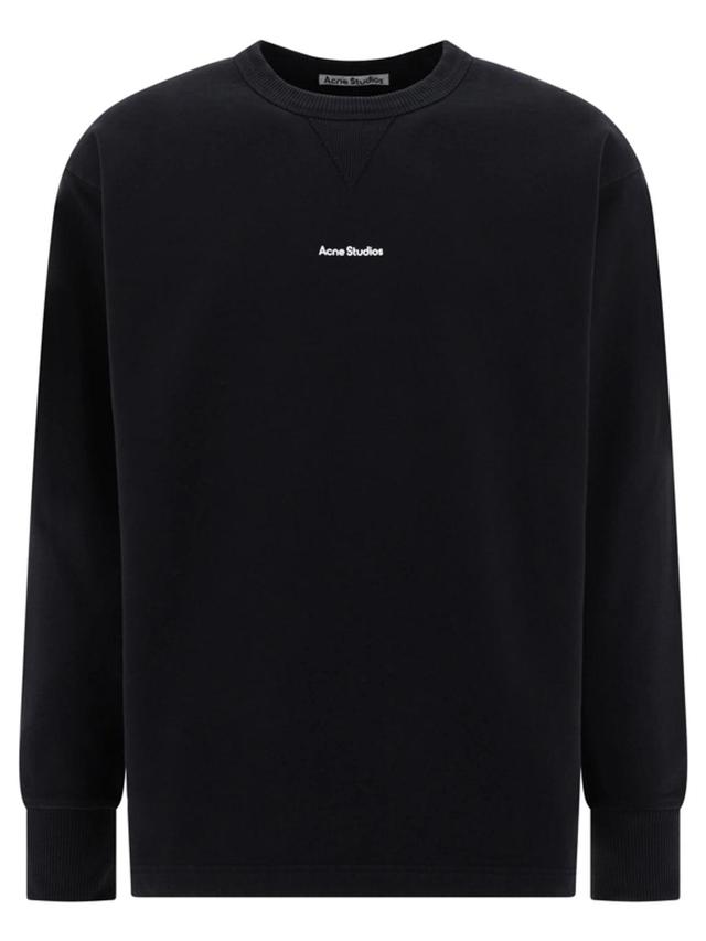 Logo Printed Crewneck Sweatshirt In Black Product Image