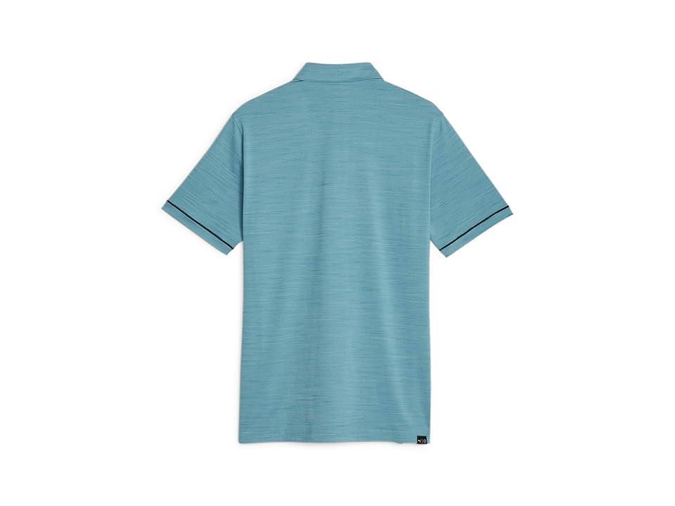 PUMA Golf Cloudspun Haystack Polo (Bold Blue Heather/Puma Black Heather) Men's Clothing Product Image