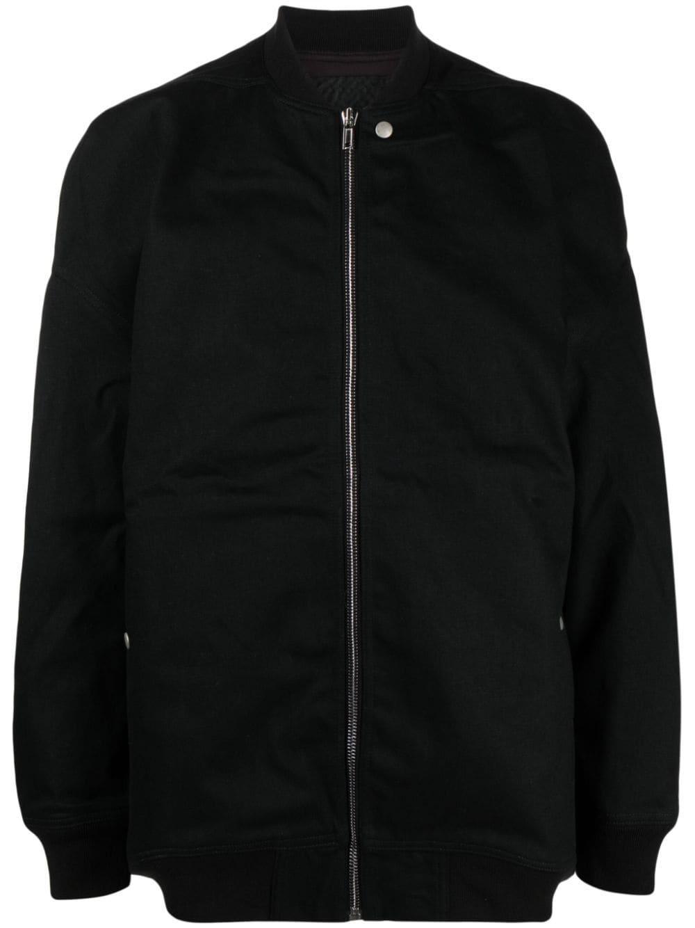 RICK OWENS DRKSHDW Cotton Bomber Jacket In Black Product Image