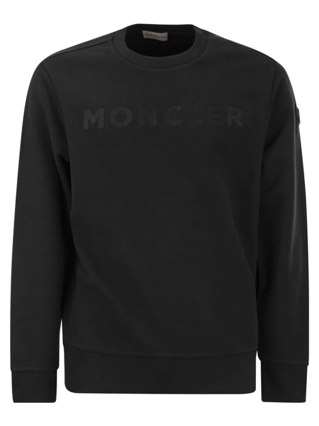 Crewneck  Logo Patch Sweatshirt In Black Product Image