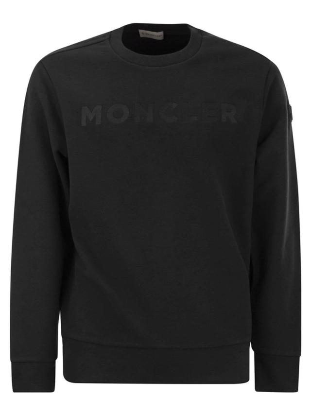 Crewneck  Logo Patch Sweatshirt In Black Product Image