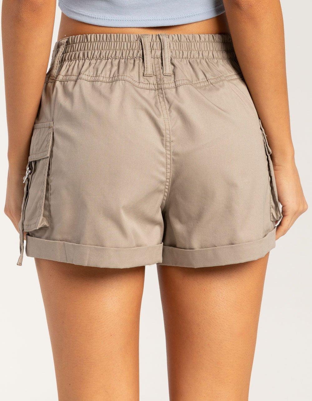 RSQ Womens Mid Rise Poplin Cargo Shorts Product Image