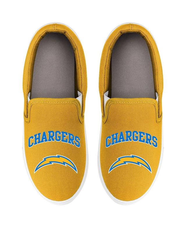 Womens Foco Los Angeles Chargers Big Logo Slip-On Sneakers Product Image