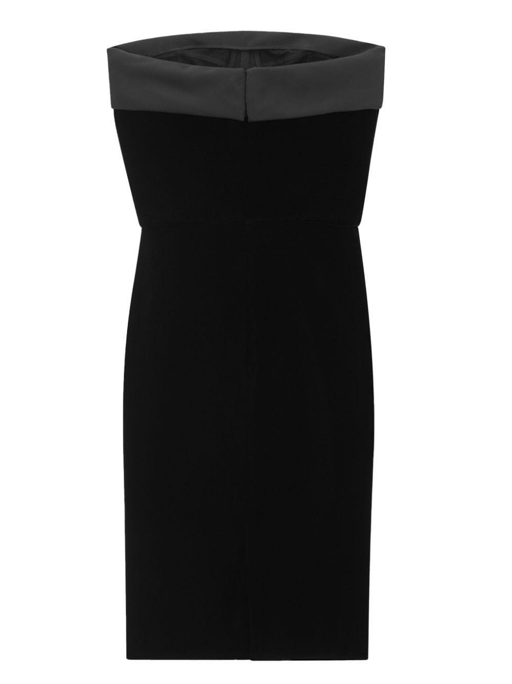 Bandeau Tube Dress In Black Product Image