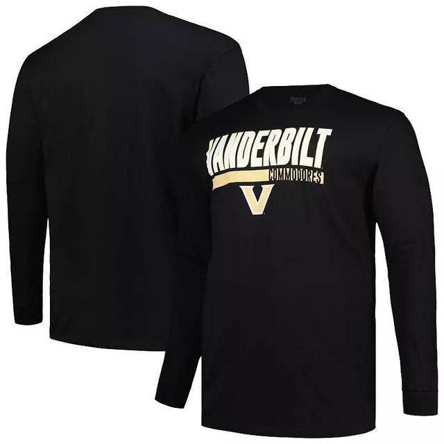 Mens Profile Vanderbilt Commodores Big & Tall Two-Hit Long Sleeve T-Shirt Product Image