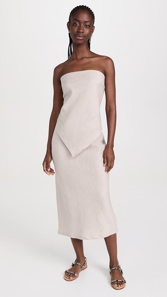 Enza Costa Linen Bias Skirt | Shopbop Product Image