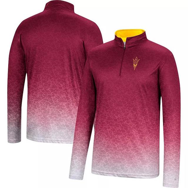 Mens Colosseum Maroon Arizona State Sun Devils Walter Quarter-Zip Windshirt Product Image