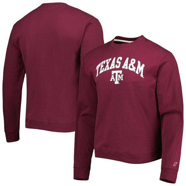 Mens League Collegiate Wear Maroon Texas A&M Aggies 1965 Arch Essential Lightweight Pullover Sweatshirt Product Image