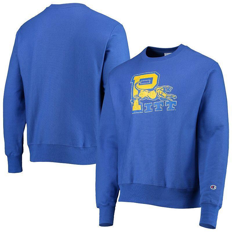 Mens Champion Royal Pitt Panthers Vault Logo Reverse Weave Pullover Sweatshirt Product Image