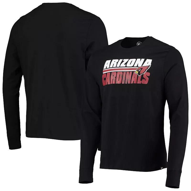 Mens 47 Black Arizona Cardinals Shadow Super Rival Long Sleeve T-shirt Product Image