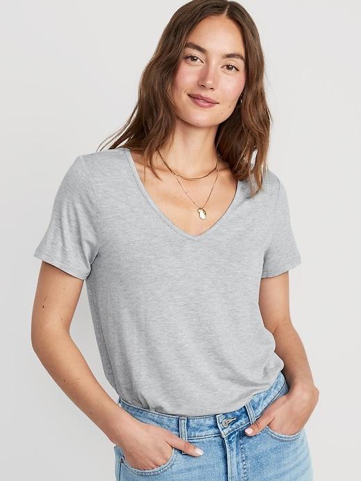 Luxe V-Neck T-Shirt Product Image