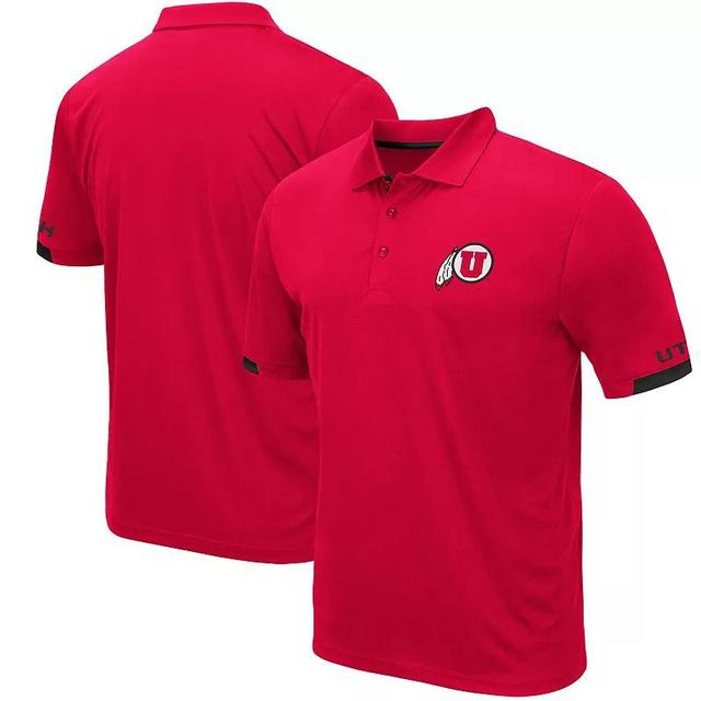 Mens Colosseum Red Utah Utes Santry Lightweight Polo Product Image