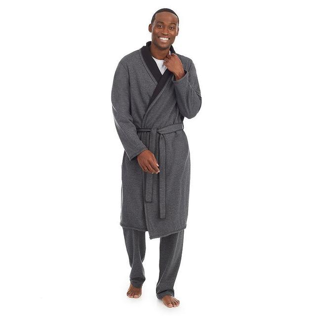 Mens Cuddl Duds Essentials Robe Med Grey Product Image