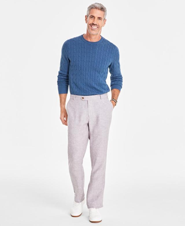 Club Room Mens Linen Cross-Dye Pants, Created for Macys Product Image