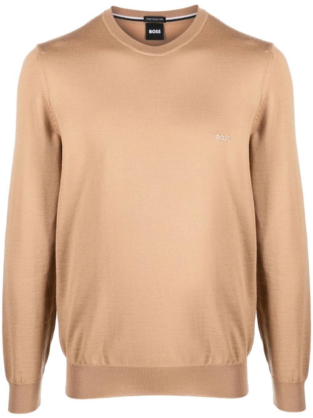 Pacas-l Logo-embroidered Jumper In Neutrals Product Image