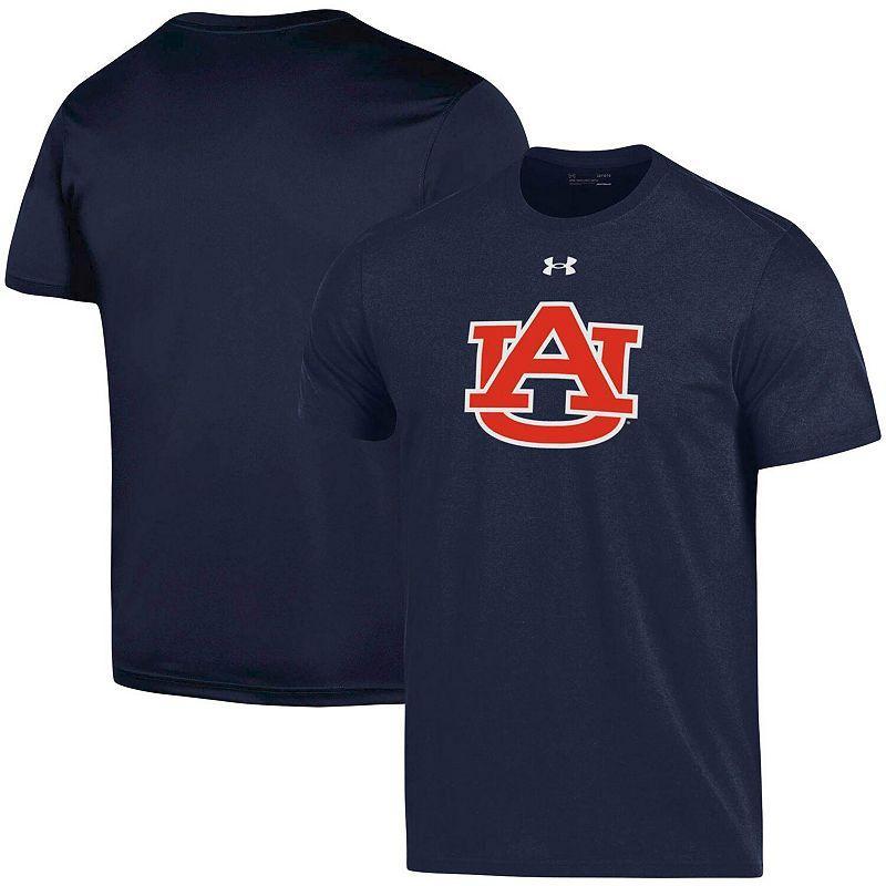 Mens Under Armour Auburn Tigers School Logo Cotton T-Shirt Blue Product Image