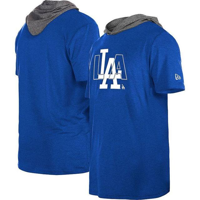 Mens New Era Royal Los Angeles Dodgers Team Hoodie T-Shirt Product Image