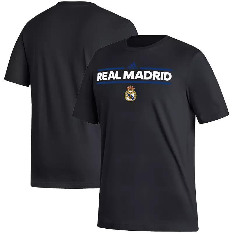 Mens adidas Black Real Madrid Dassler T-Shirt Product Image