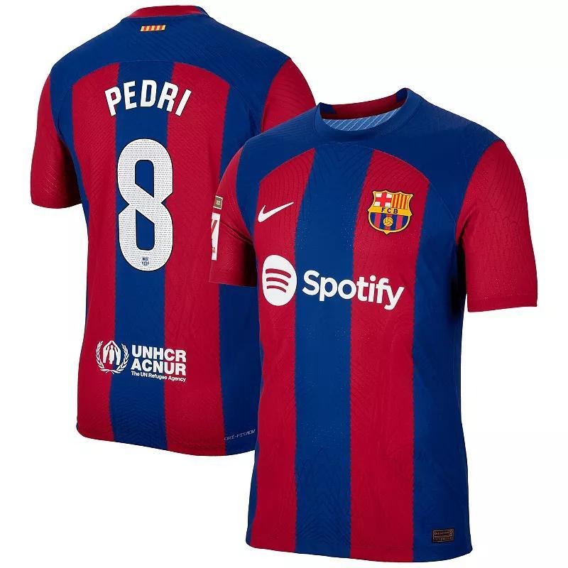 Mens Nike Frenkie de Jong Royal Barcelona 2023/24 Home Authentic Jersey - Royal Product Image