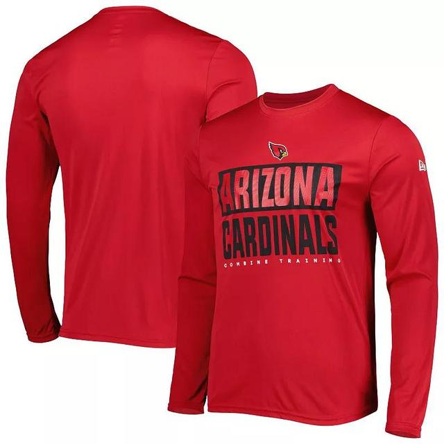 Mens New Era Cardinal Arizona Cardinals Combine Authentic Offsides Long Sleeve T-Shirt Product Image