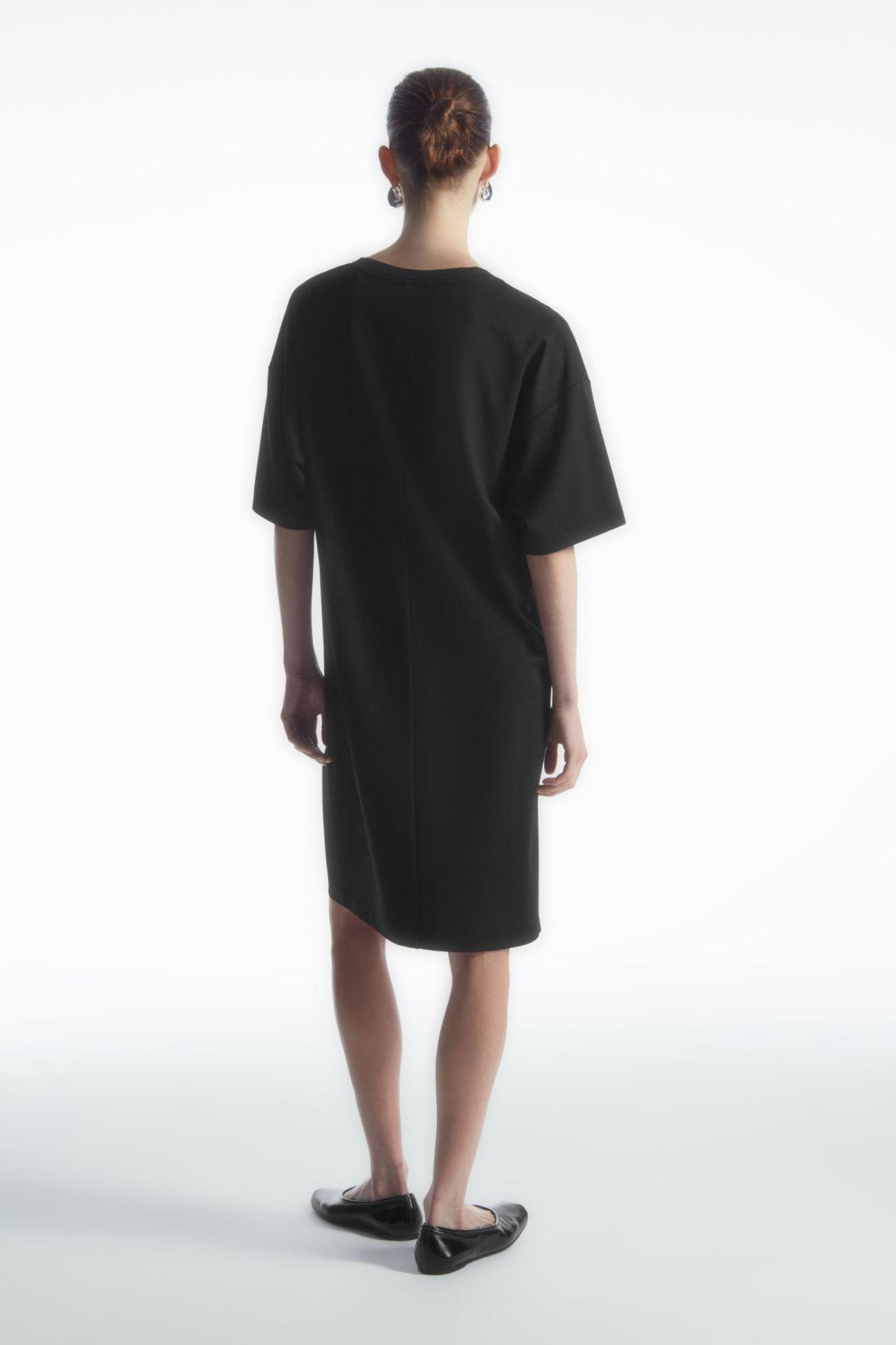 DRAPED MINI T-SHIRT DRESS Product Image