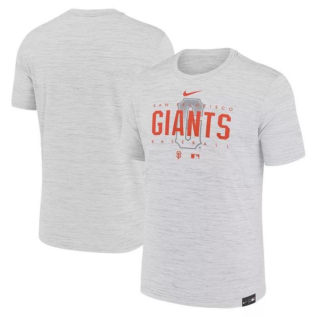 Mens Nike Gray San Francisco Giants City Connect Velocity Practice Performance T-Shirt Product Image