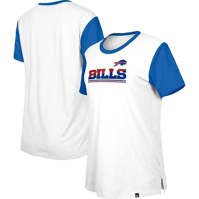 Womens New Era /Royal Buffalo Bills Third Down Colorblock T-Shirt product image