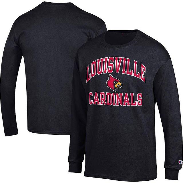 Mens Champion Louisville Cardinals High Motor Long Sleeve T-Shirt Product Image