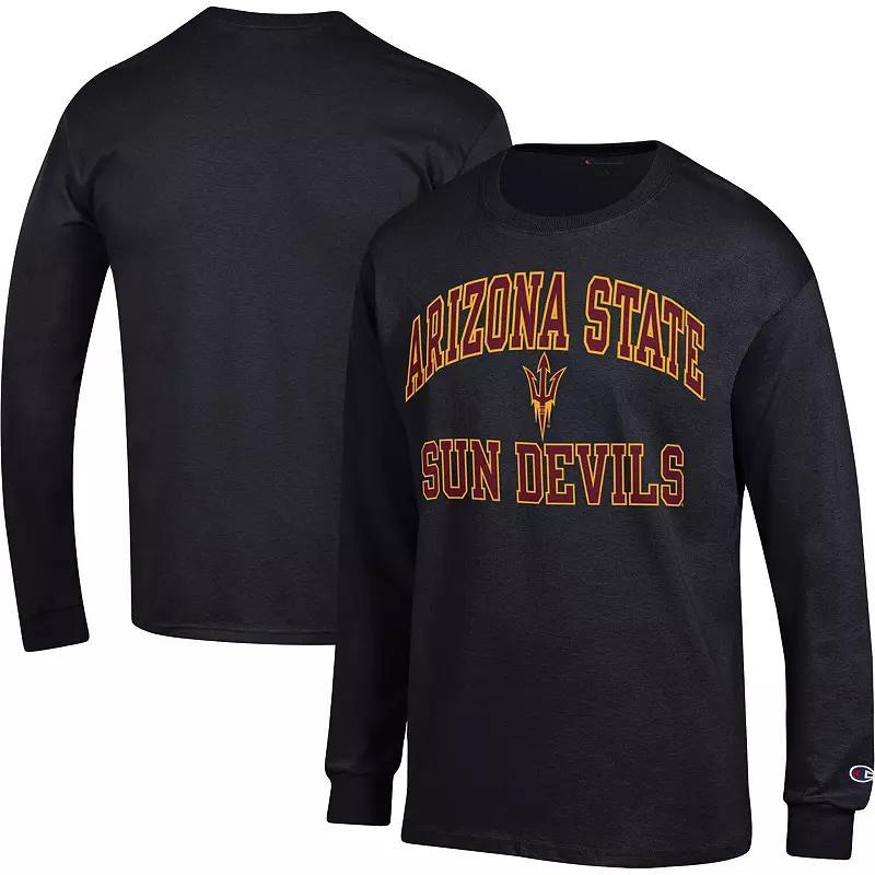 Mens Champion Black Arizona State Sun Devils High Motor Long Sleeve T-shirt Product Image