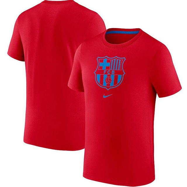 Mens Nike Red Barcelona Team Crest T-Shirt Product Image