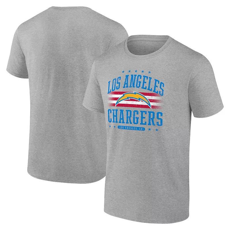 Fanatics Mens Gray Los Angeles Chargers Americana T-Shirt Product Image