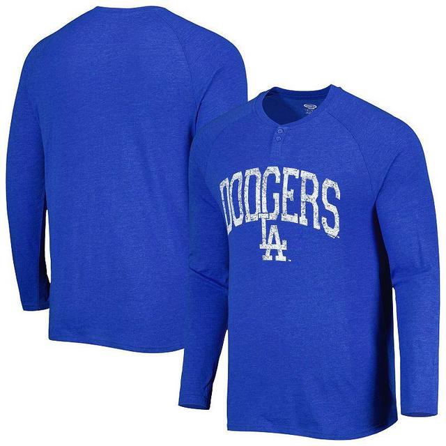 Mens Concepts Sport Royal Los Angeles Dodgers Inertia Raglan Long Sleeve Henley T-Shirt Product Image