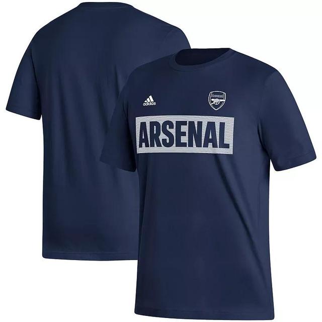 Mens adidas Navy Arsenal Culture Bar T-Shirt Arn Blue Product Image