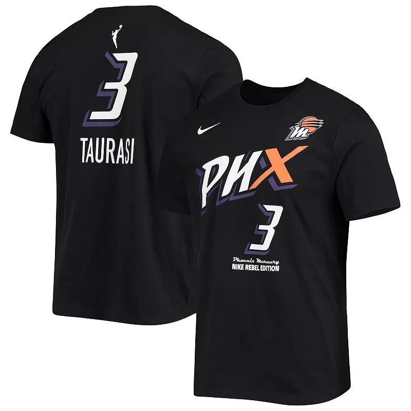 Mens Nike Diana Taurasi Black Phoenix Mercury Rebel Edition Name & Number T-Shirt Product Image