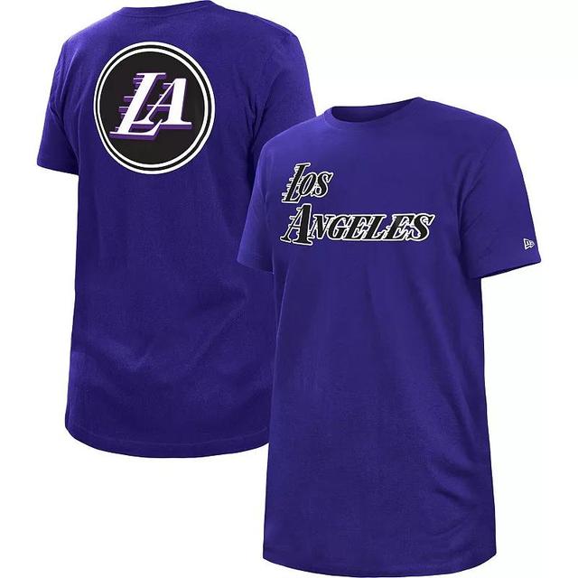 Mens New Era Blue Los Angeles Lakers 2022/23 City Edition Big and Tall T-shirt Product Image