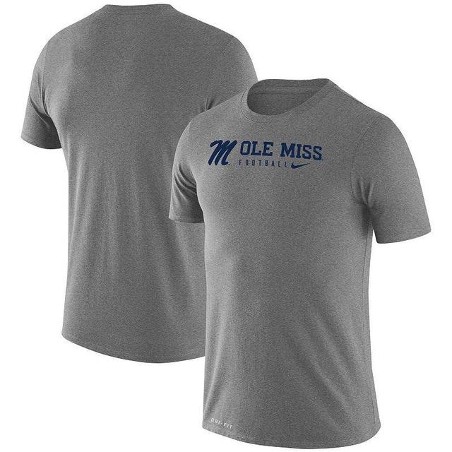 Mens Nike Heather Gray Ole Miss Rebels Changeover LegendT-Shirt Product Image