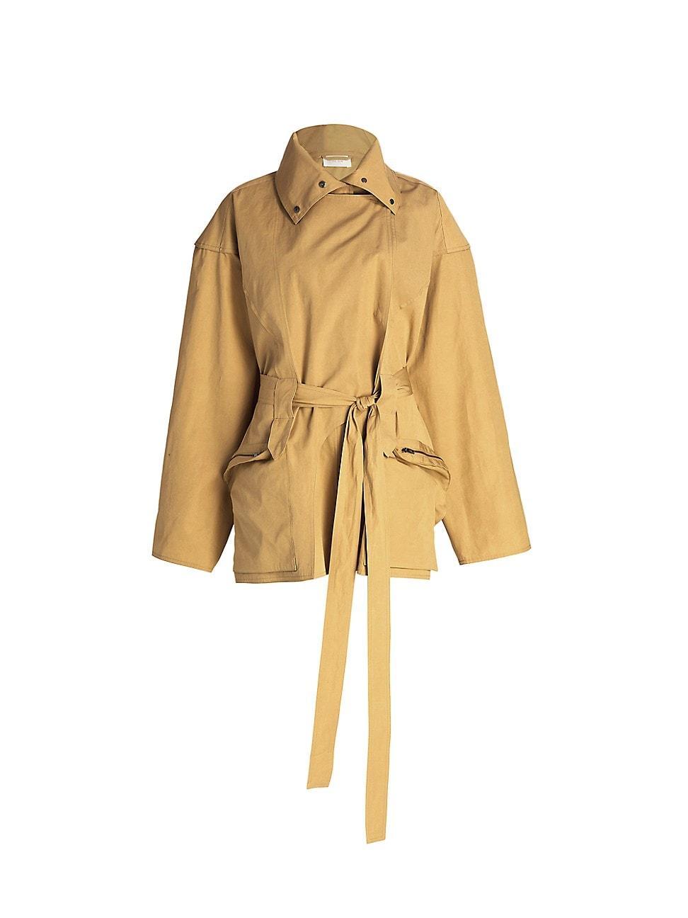 Womens Pierrick Twill Belted Trench Jacket Product Image