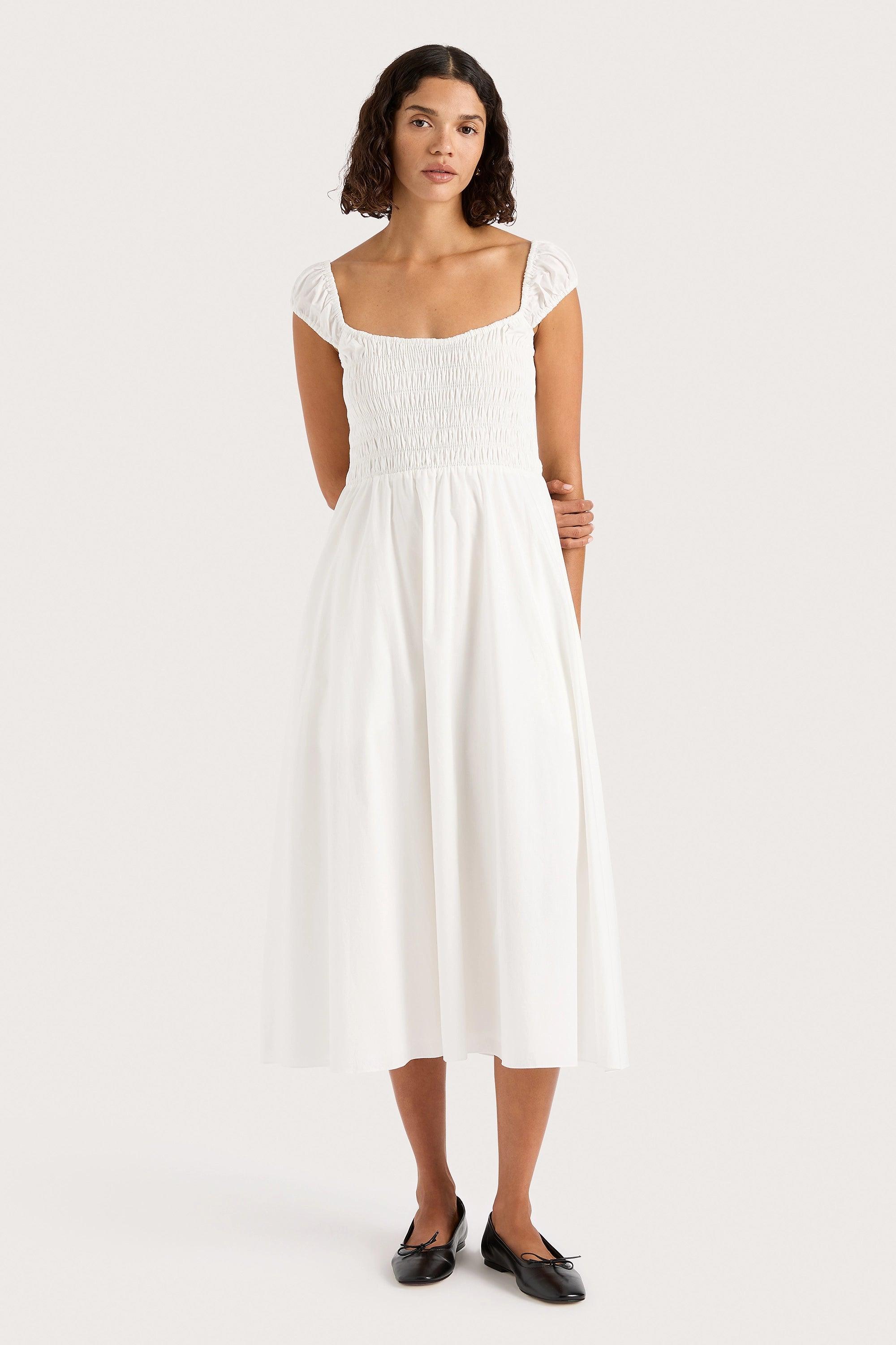 Lene Midi Dress White Product Image